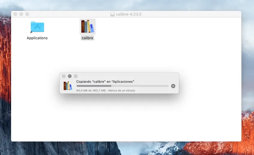Instalación de Calibre en macOS