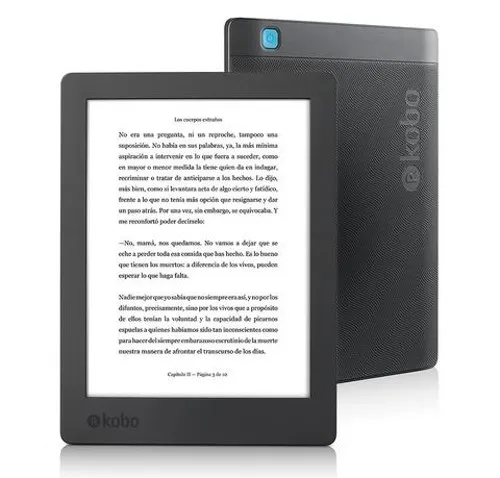 Imagen frontal del eReader Kobo Aura H2O